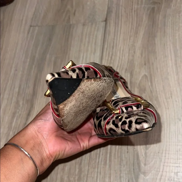 Luciano padovan red leopard print heels - Picture 11 of 11